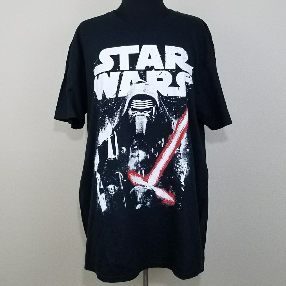 Black Star Wars Dark Side Graphic Cotton Tee XL